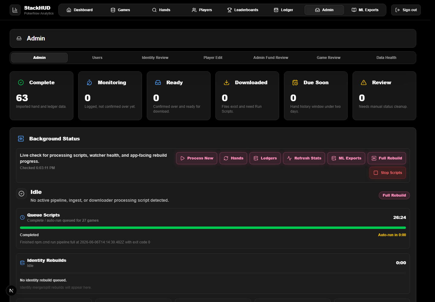 Admin And Sync screenshot